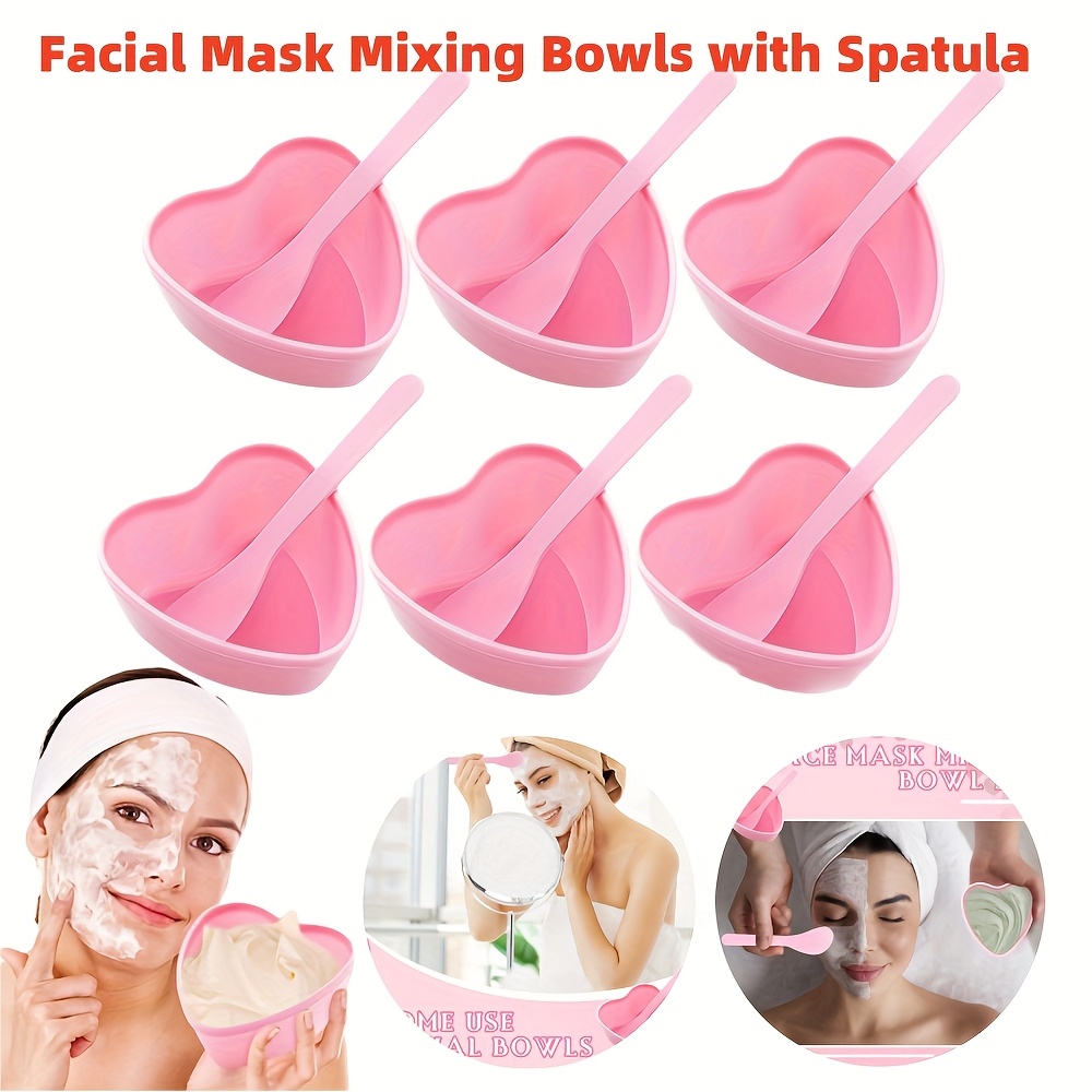 6-piece Pink Heart Shaped Faci - Skincare Viral Tiktok 评论和价格