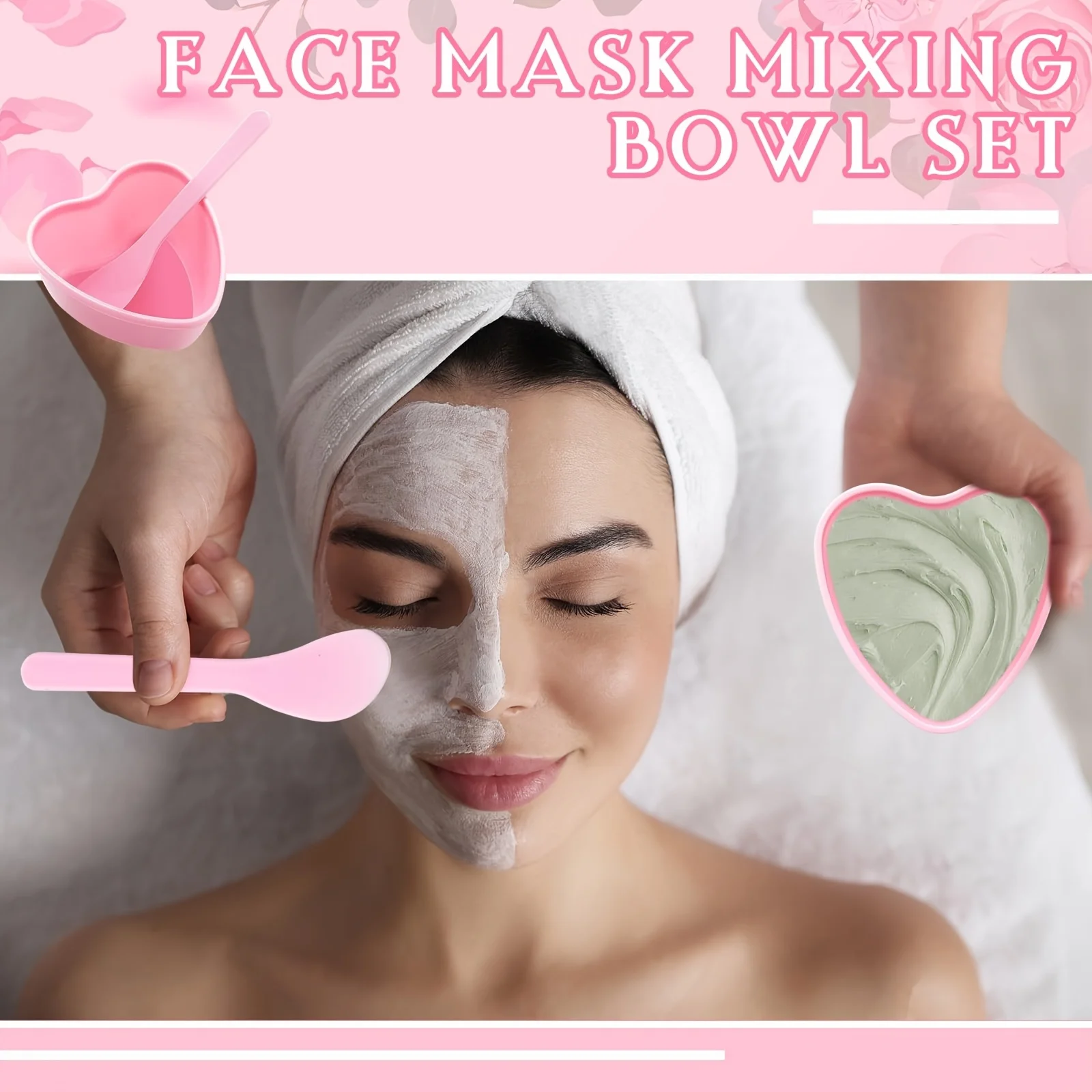 6-piece Pink Heart Shaped Faci - Skincare Viral Tiktok 评论和价格
