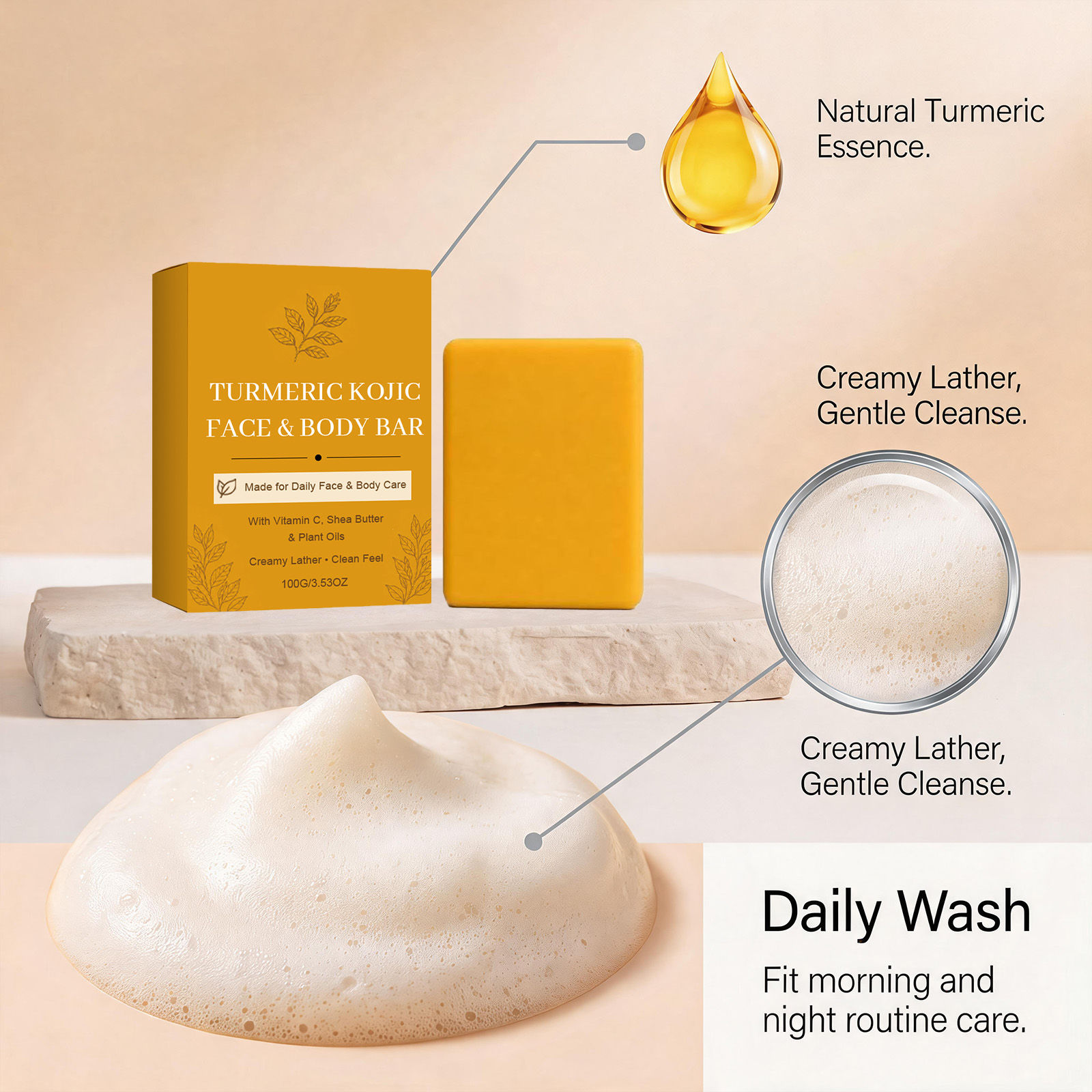 Turmeric Kojic Acid Handmade S - Kojic Acid Soap 评论和价格